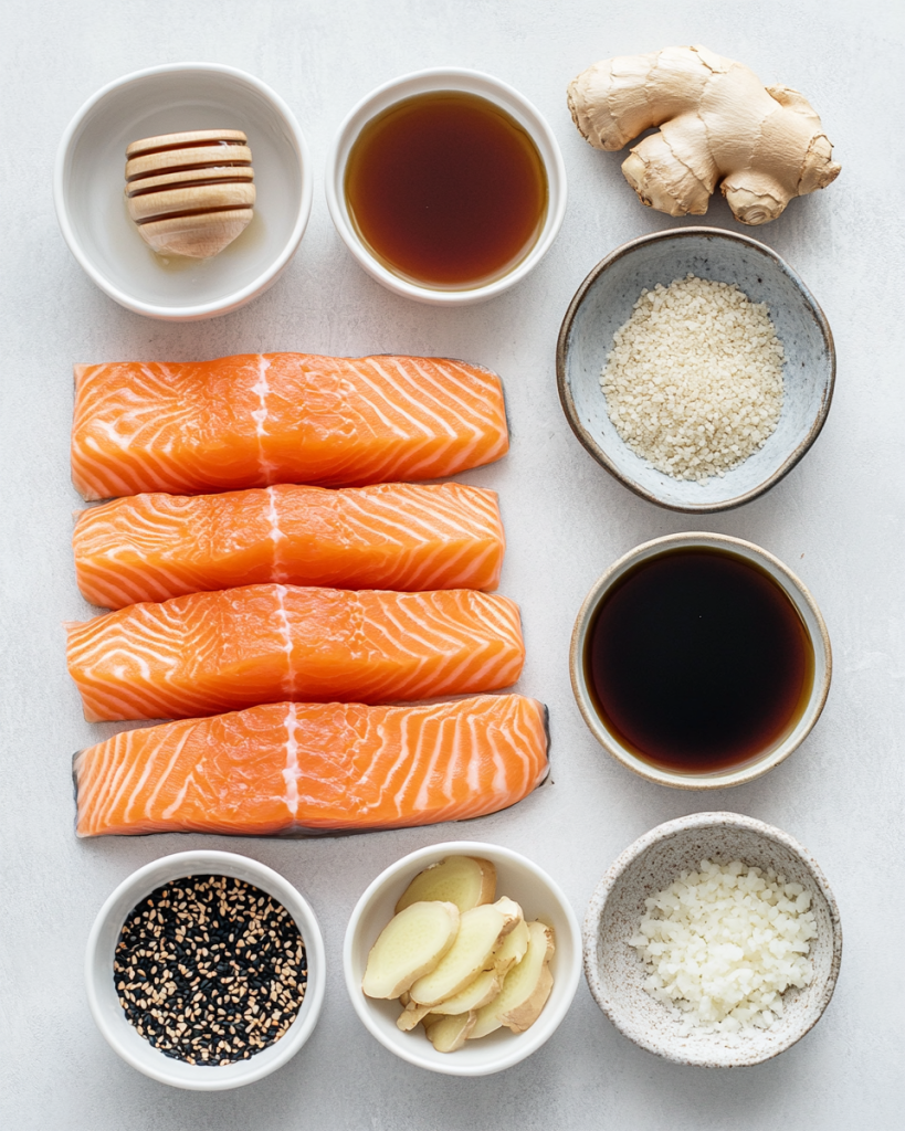 Soy-Ginger Honey Glazed Salmon Recipe