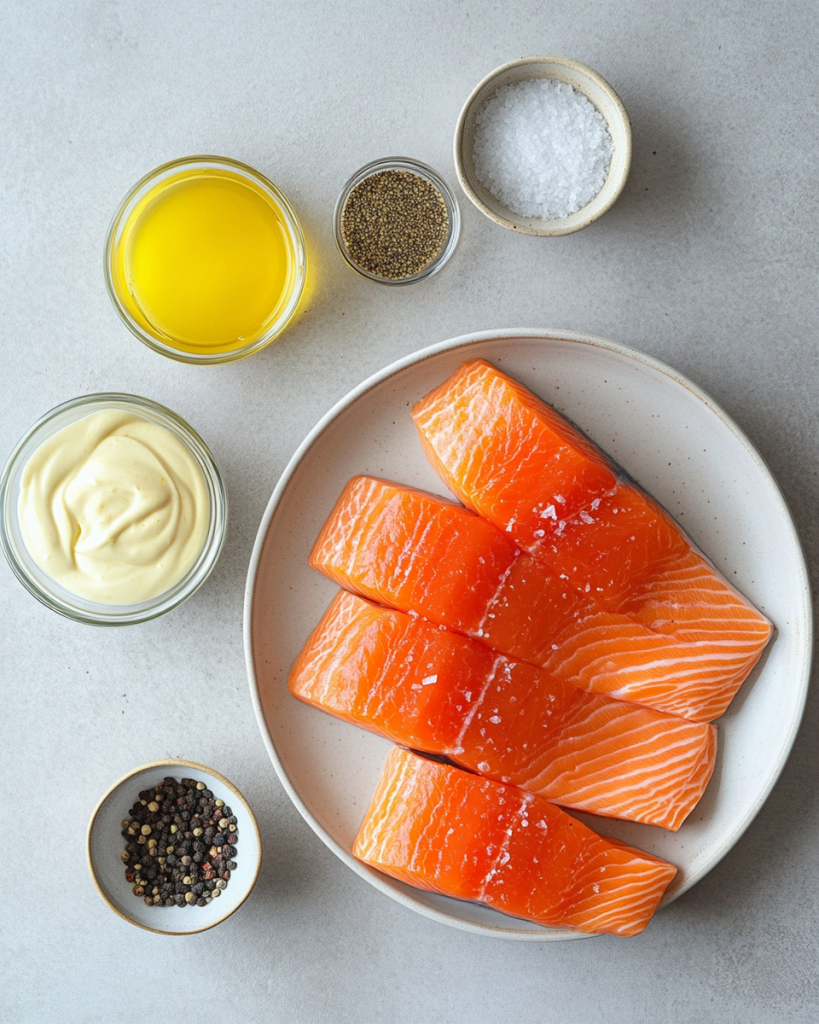 Baked Salmon with Mayonnaise Crust Recipe