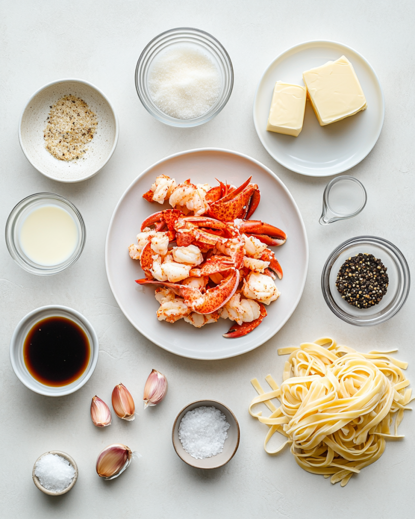 Lobster Alfredo with Soy Sauce Twist Recipe