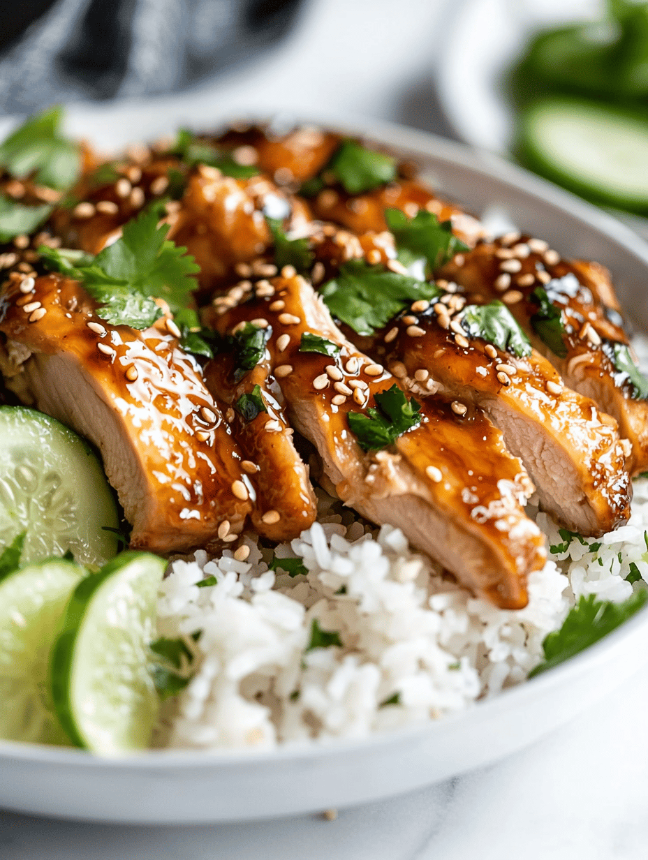 The Accidental Charm of Sticky Chicken Rice Bowls