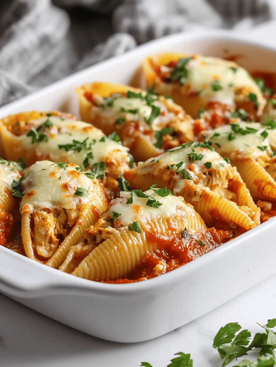 Garlic Butter Chicken Alfredo Stuffed Shells — The Lazy Gourmet’s Win