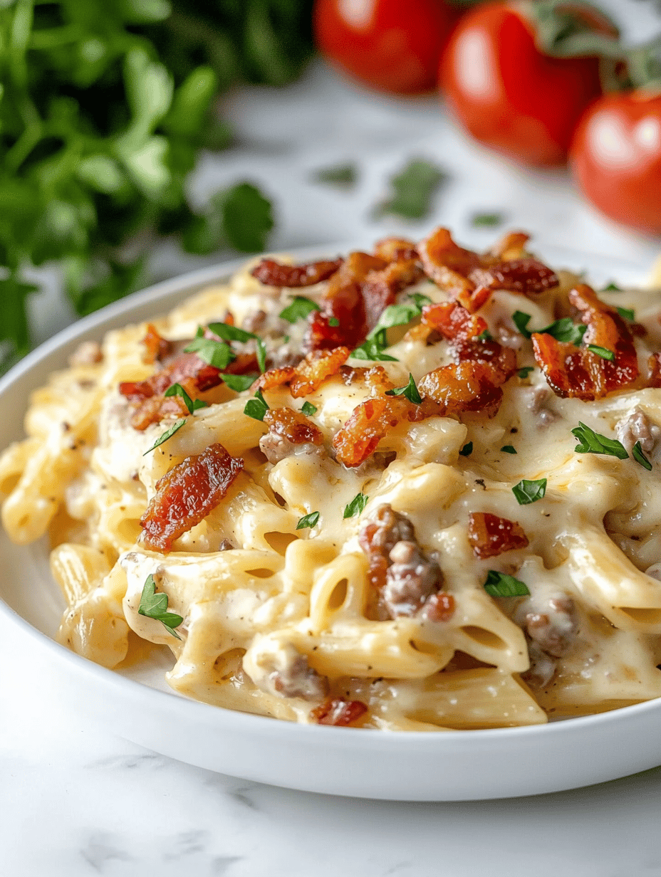 Loaded Bacon Cheeseburger Alfredo Pasta: The Unlikely Comfort Revival