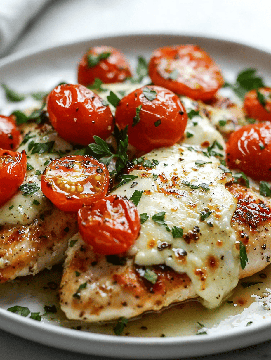Garlic Tomato Chicken with Mozzarella – The Unexpected Comfort of Melty Cheese in a Quick Weeknight Win