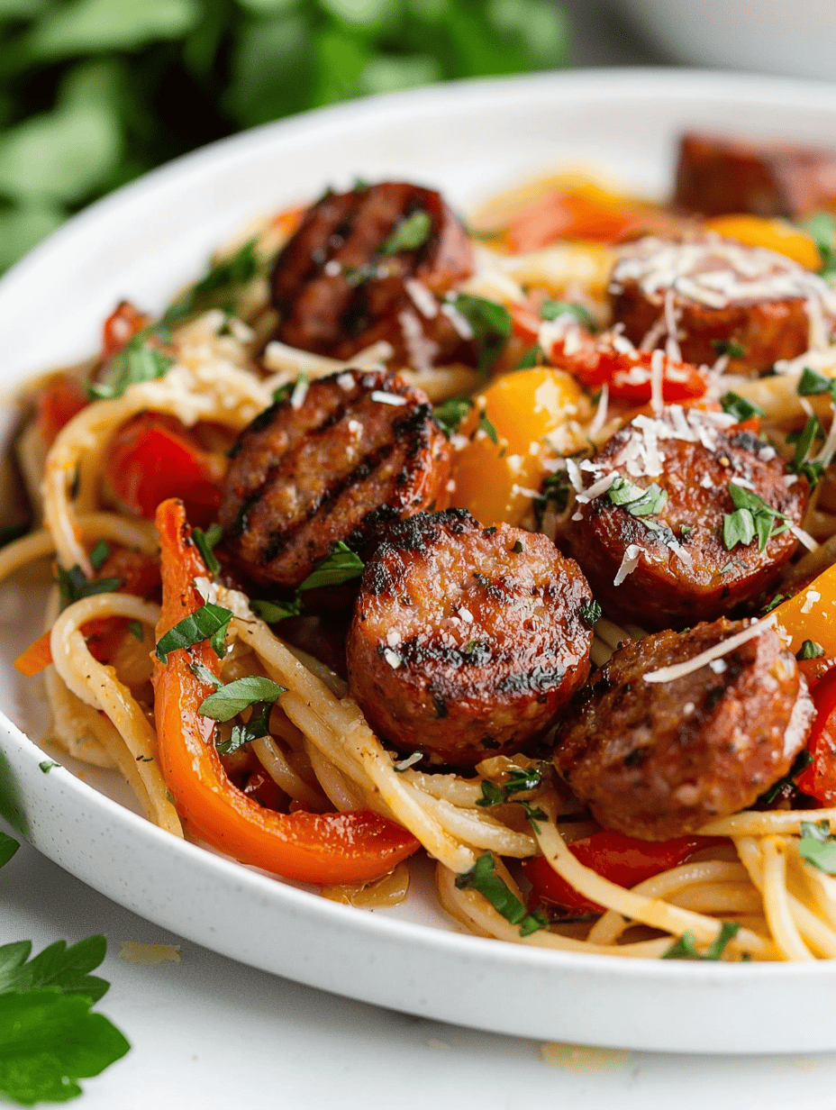 The Unexpected Comfort of Creamy Sausage & Peppers Pasta