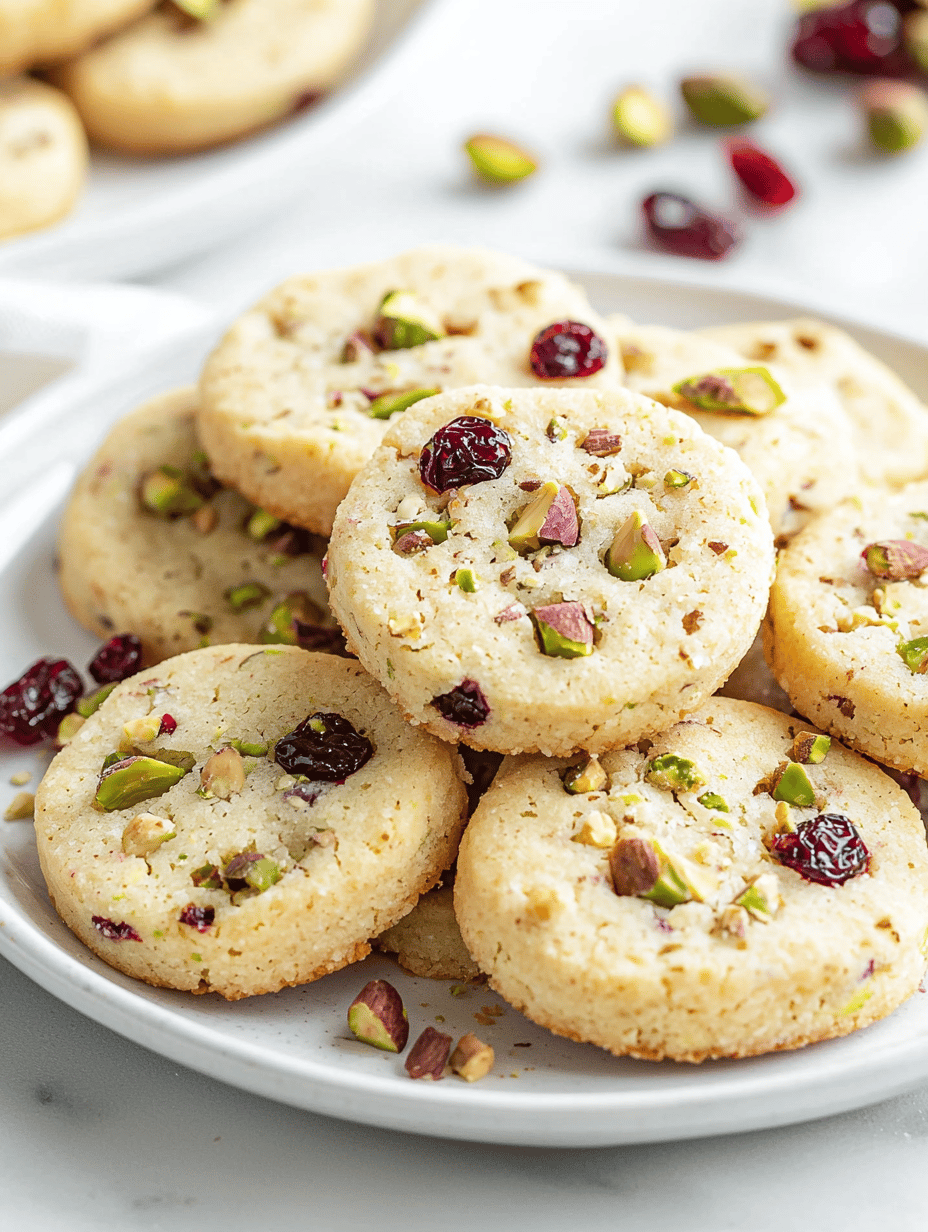 Cranberry Pistachio Shortbread Cookies: A Surprising Take on Crunch & Chew