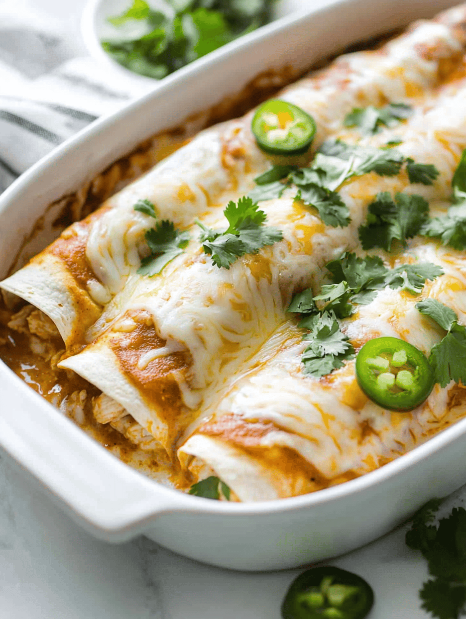 Creamy White Chicken Enchiladas: A Comfort Food with a Twist You Didn’t Expect