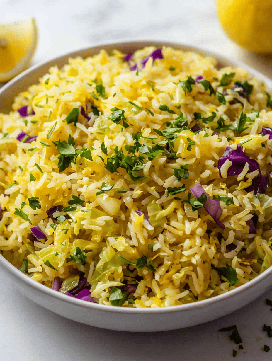 Mediterranean Lemon Rice & Cabbage: A Surprising Midweek Makeover