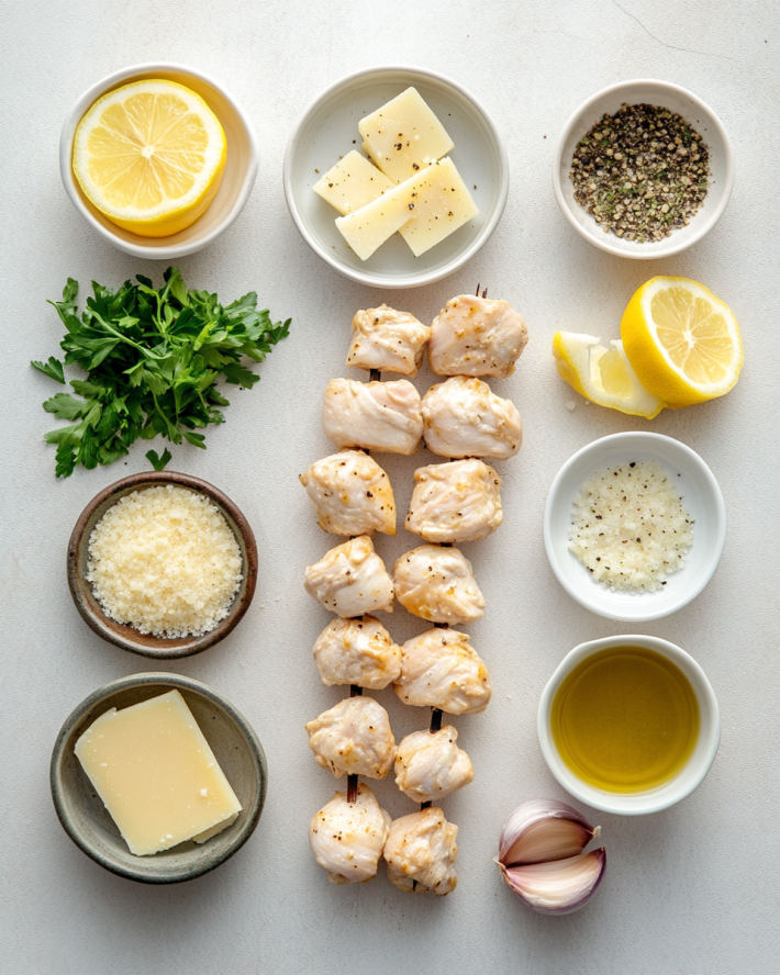 Garlic Parmesan Chicken Skewers Recipe