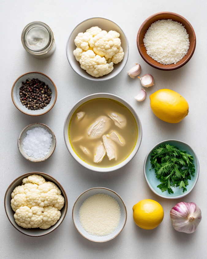 Keto Chicken and Cauliflower Soup Recipe