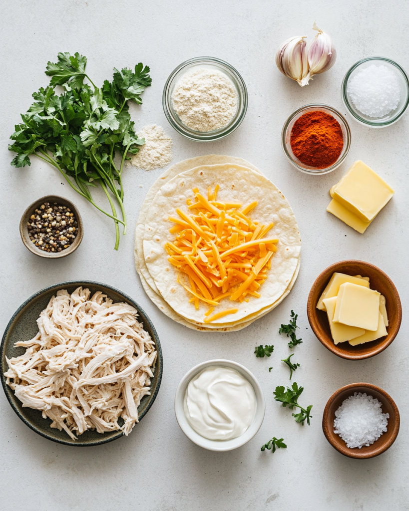 Creamy Chicken and Garlic Enchiladas Recipe