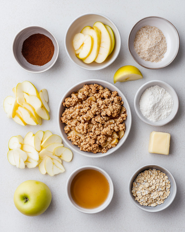 Caramelized Apple Slice Crumble Recipe