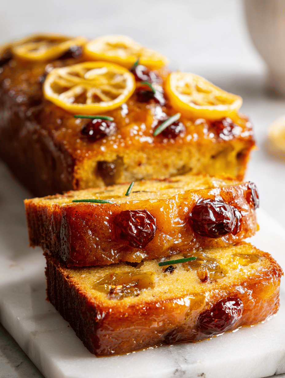 Vibrant Preserved Lemon Fruitcake Recipe