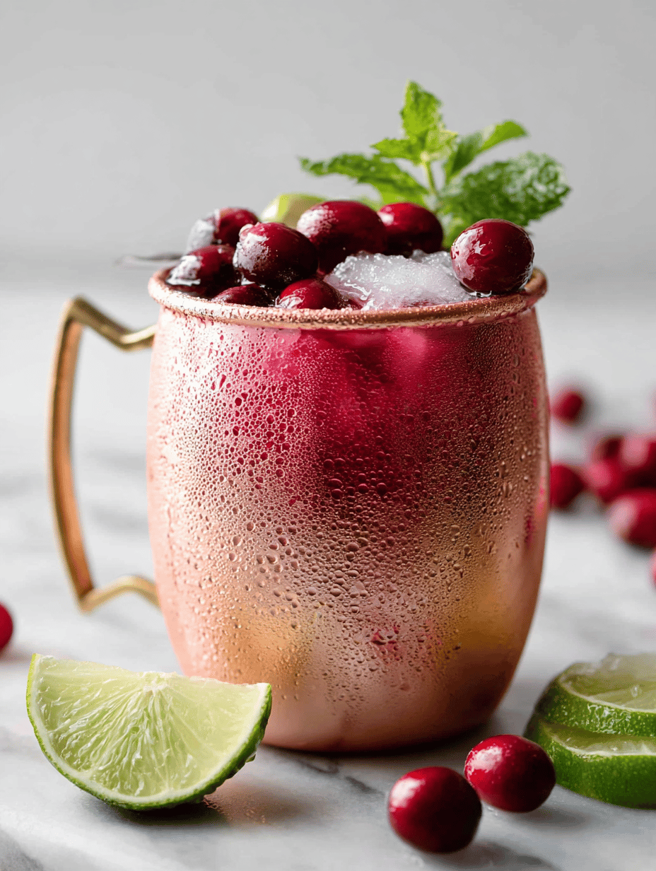 Cranberry Moscow mule Recipe