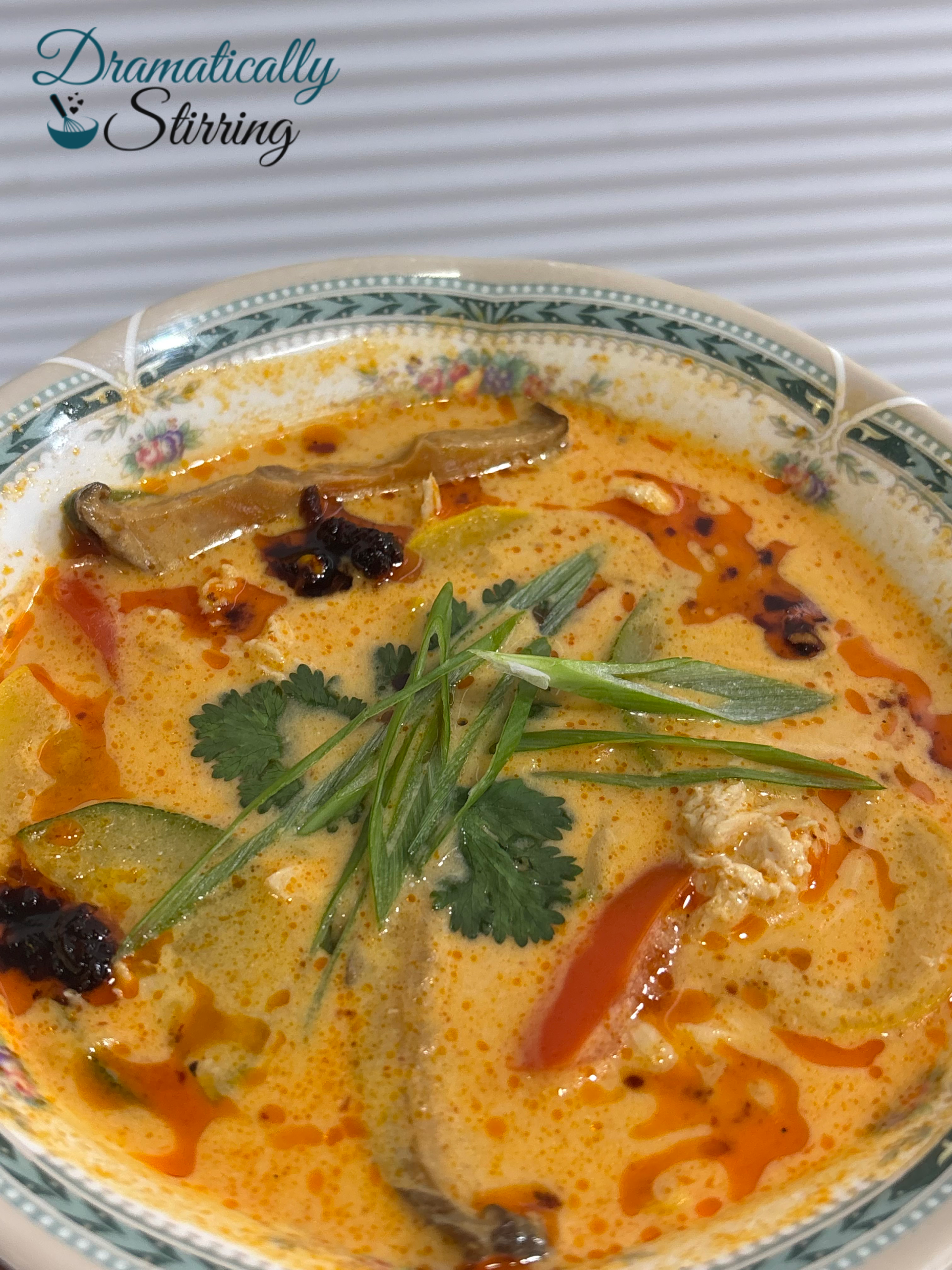 Keto Thai Curry Chicken Soup Recipe