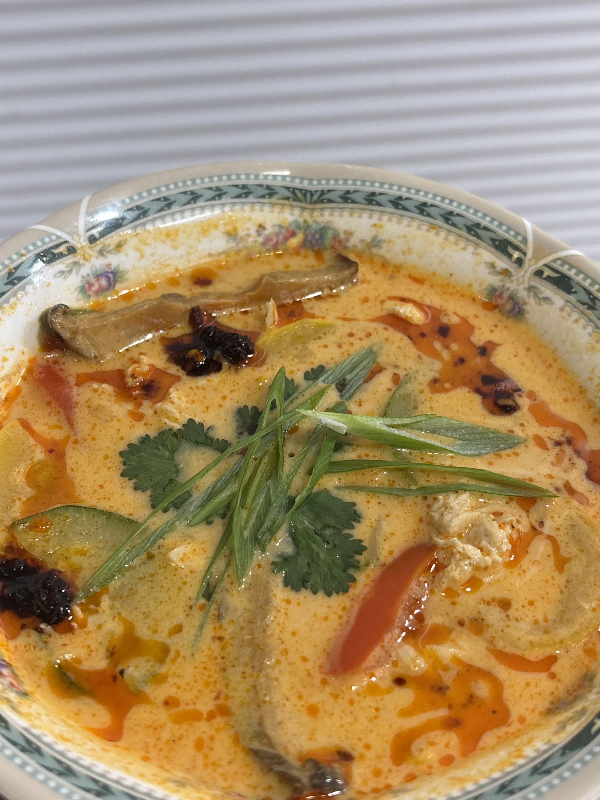 Keto Thai Curry Chicken Soup Recipe