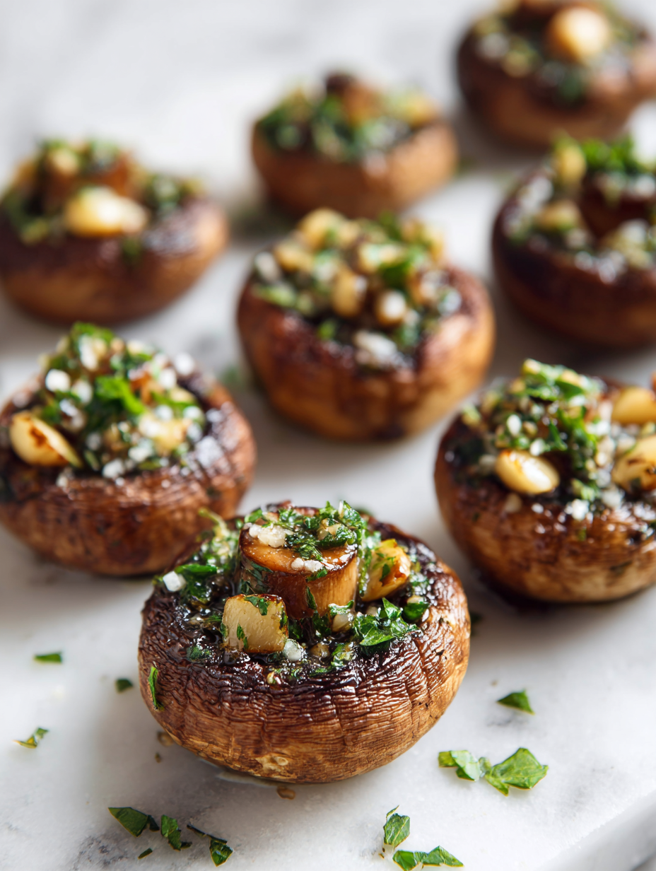 Baked Mushroom Caps Recipe