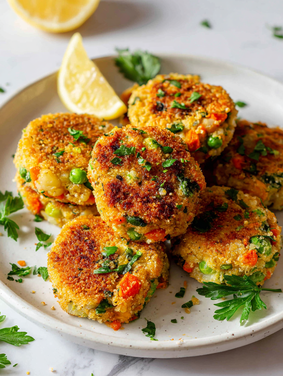 Baked Vegetable Cutlets Recipe