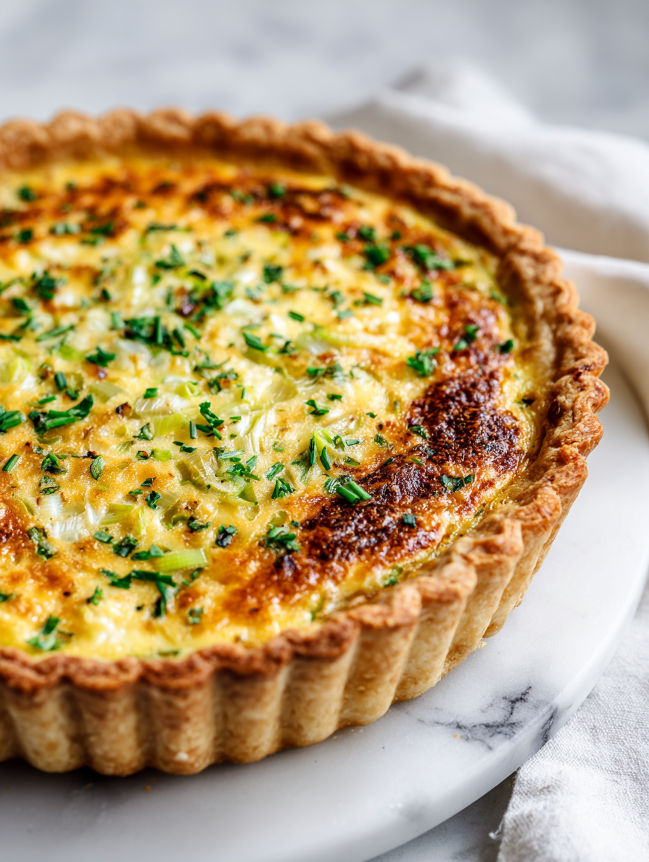 Leek And Cheese Quiche Recipe