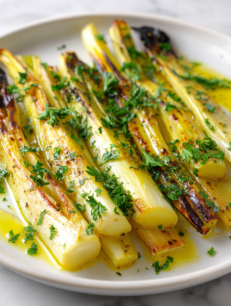 Roasted Leeks With Olive Oil Recipe